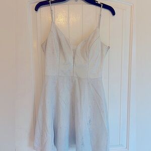 Shimmery White Formal Dress
